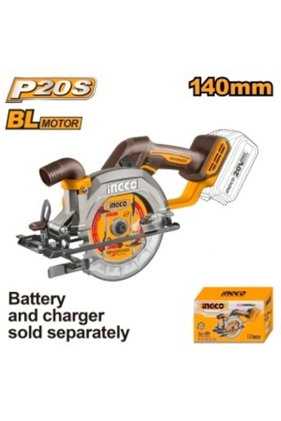 Ingco Ferăstrău circular 20 V 140 mm fără perii