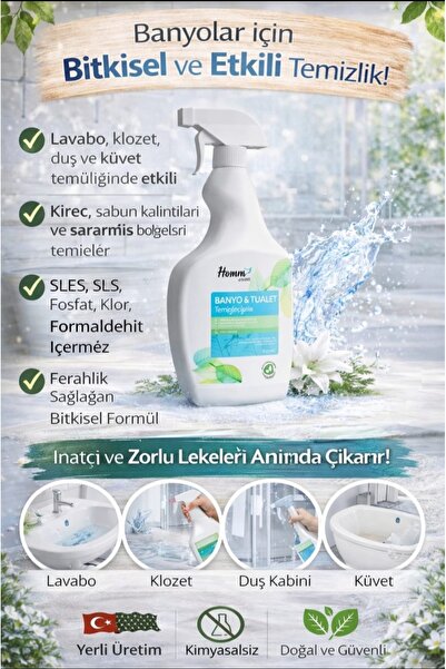 Homm Bitkisel Türkiye Homm Bitkisel Banyo Tuvalet Temizleyici