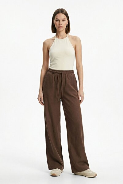 Rays Καφέ ελαστικό παντελόνι μέσης 1200