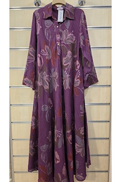 Park Moda Italian Linen Dress False Cut Shirt Collar