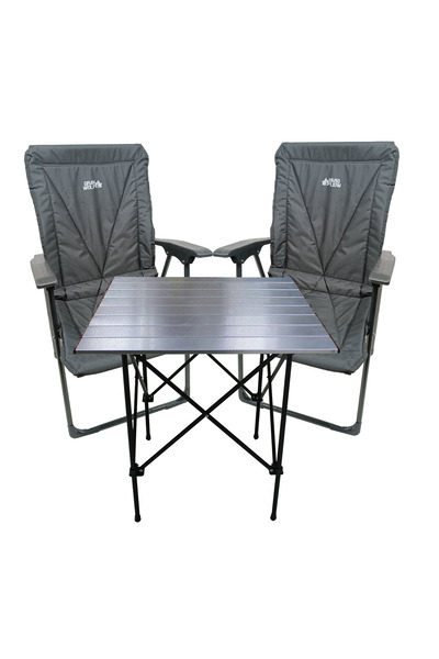 Empressco Alüminyum Masa Set ( Masa + 2 Sandalye)
