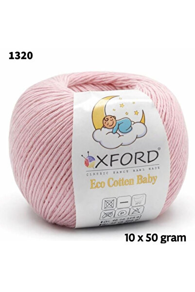 Oxford İplik 10'lu Paket Eco Cotton Baby - Ince Cotton Ip - Tığ Işi - Punch I...