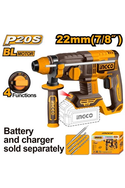Ingco CRHLI 21228 20V 22mm Κρουστικό Δράπανο Χωρίς Ψήκτρες