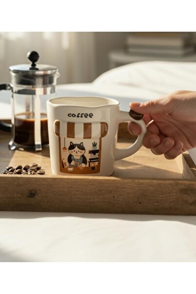 Onedekor Tekli Smokin Cat Porselen Kupa