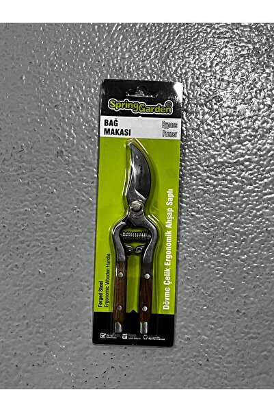 SPRING GARDEN Bağ Makasi Wooden Handle