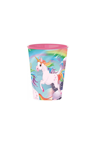 Stor Ποτήρι πλαστικό με σχέδιο μονόκερο σε υπέροχα χρώματα