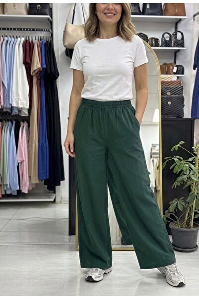 sarıdağ Τζιν παντελόνι παλάτσο με φαρδιά μπατζάκια