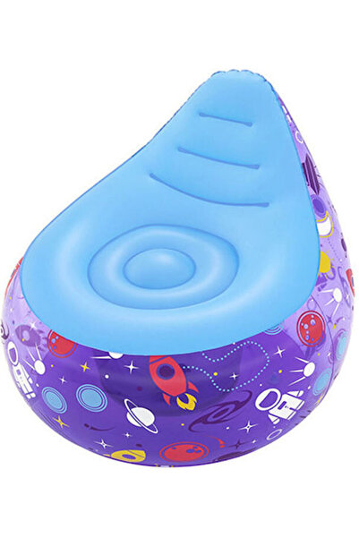 BESTWAY Πουφ Φουσκωτή Καρέκλα Διαστημόπλοιο με Led 72 X 72 X 64 cm