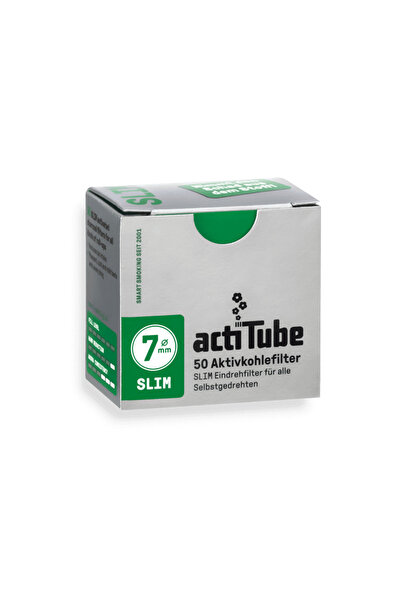 Actitube Slim Activated Carbon Filters White | 7mm – x50