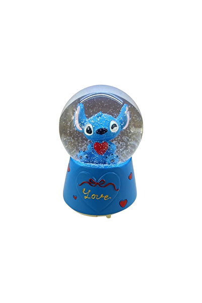 Rat craft Stitch Işıklı Müzikli Kar Küresi (Orta Boy)