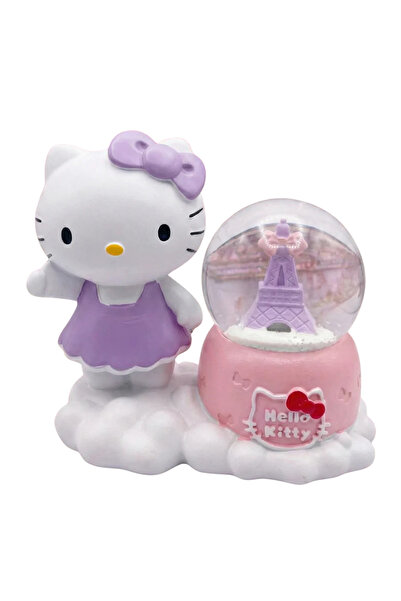 Rat craft Hello Kitty Biblolu Işıklı Müzikli Kar Küresi (Orta Boy)
