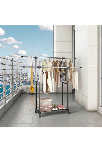 Zenorius Ρυθμιζόμενη Τηλεσκοπική Κρεμάστρα Ρούχων – Ευρωπαϊκού Τύπου, Κρεμάστ...