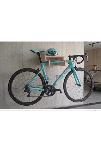 mcm aksesuar bisiklet taşıyı ahşap askı duvara monteli