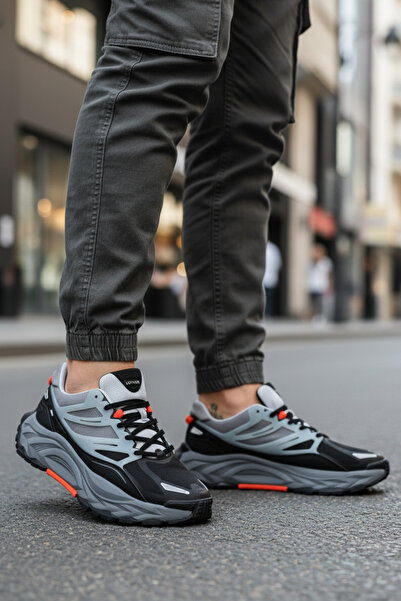 Lufian LF-3662 Pantofi sport negri casual pentru bărbați