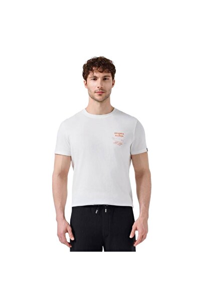 Ellesse 6SM5065-OF Ανδρικό T-Shirt Crew Neck - Off-White