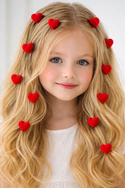Joinkidz أقراط شعر مخملية 5 قطع (+3 سنوات)