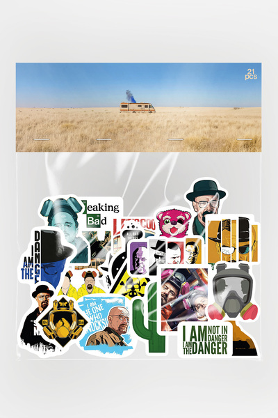 Baprile Breaking Bad Sticker Paketi 21 Parça Kaliteli Su Geçirmez Laptop Tele...