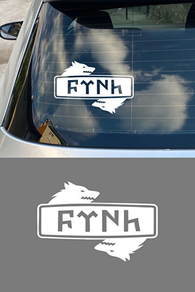 MIGNATIS Göktürk Turkish Auto Sticker Bozkurt Car Window Sticker - Turkish Sy...