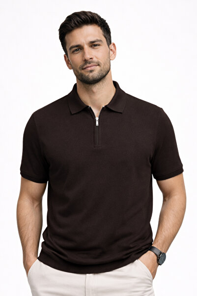 Pulltonic Ανδρικό πλεκτό μπλουζάκι με λαιμόκοψη πόλο