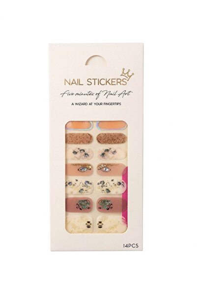 SHEGO NAİL Nail Art Sticker Seti- Kendinden Yapışkanlı 14 Parça ve Mini Törpü...