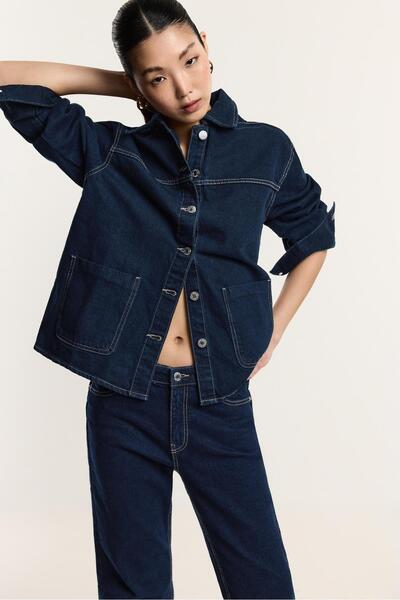 LEFTIES Oversize denim ceket