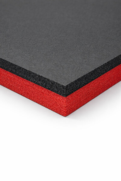 Kaizen Market 5s Köpüğü Çift Katmanlı Kırmızı + Siyah Plaka (100cm x 100cm x ...