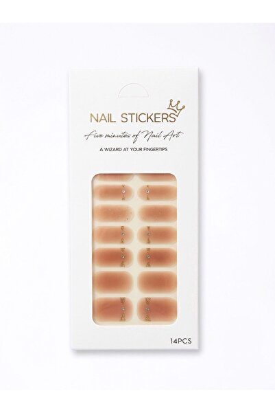 Nail Art Sticker Seti- Kendinden Yapışkanlı 14 Parça ve Mini Törpü Hediyeli