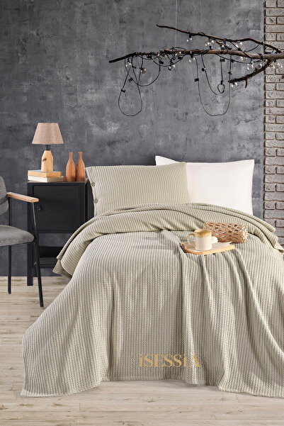 Isessia Σετ κάλυμμα κρεβατιού Elora Μονό Πλεκτό Πικέ