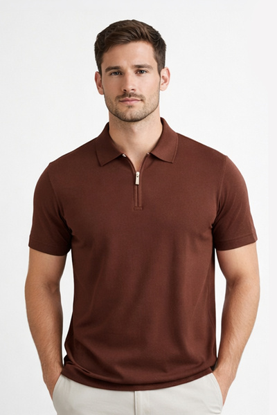 Pulltonic Ανδρικό πλεκτό μπλουζάκι με λαιμόκοψη πόλο