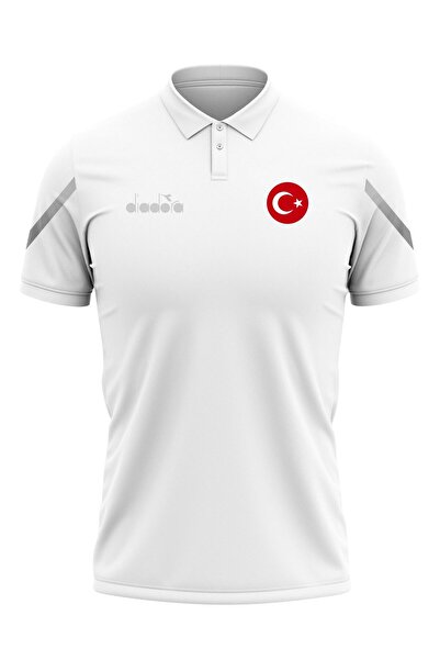 Diadora Μπλουζάκι κάμπινγκ ομάδας Alto 25 Milli Team Λευκό