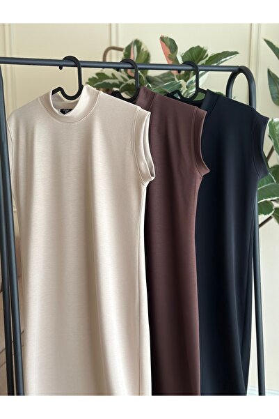 NOVEN Modal Zero Sleeve Dress