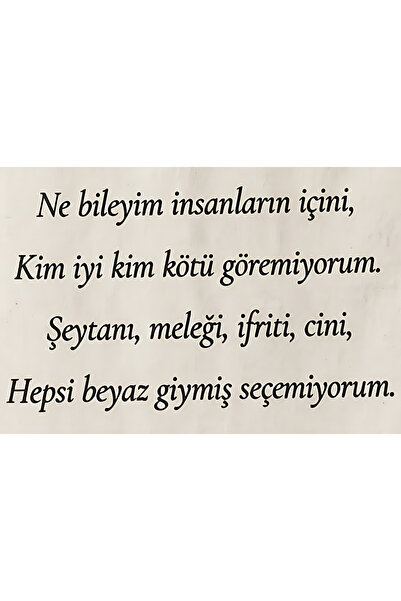 Hayal Poster ne bileyim insanların içini Retro Ahşap Poster 20x30