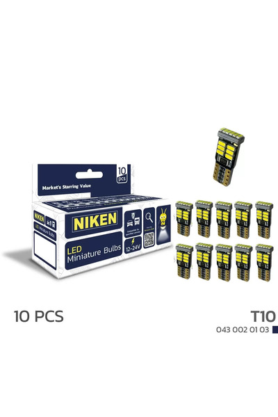 Niken T10 Park Ledi - Beyaz 18Ledli Mini Canbus 10 (Adet)