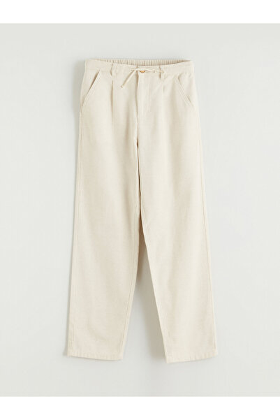 LC Waikiki Linen Blend Boys' Pleated Trousers