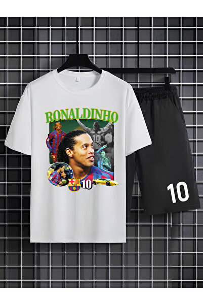 MAGORS Ronaldinho Gaúcho Baskili %100 Cotton Crewneck Children's T-Shirt-Shor...