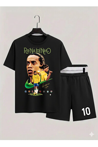 MAGORS Ronaldinho Gaúcho Baskili %100 Cotton Crewneck Children's T-Shirt-Shor...