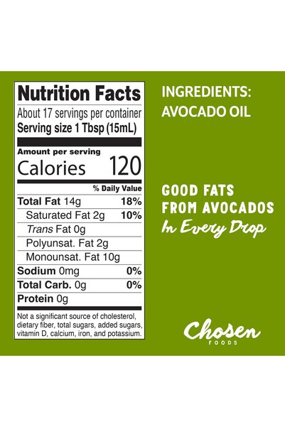 Chosen Foods Avocado Oil 250ML