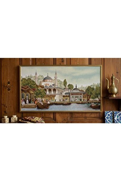 Believe ÜSKÜDAR CAMİSİ JAKARLI DOKUMA GOBLEN DEKORATİF ÇERÇEVESİZ PANO TABLO ...