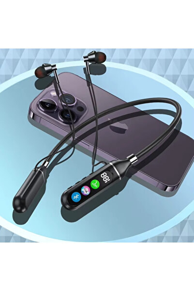 wiks Bluetooth Boyun Tipi Kulaklık Manyetik Spor Kulaklık Uzun Pil Süresi Oyu...