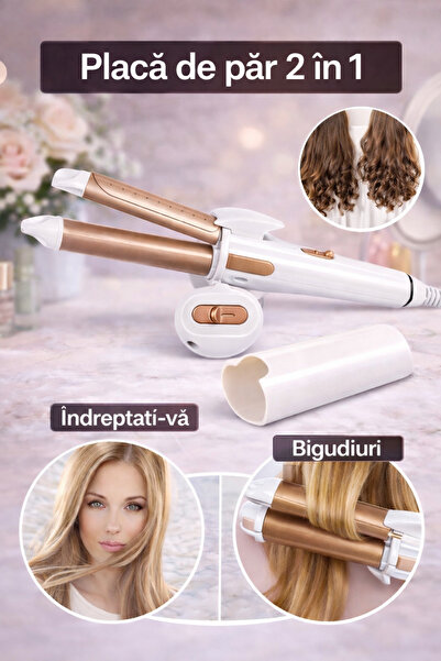 A2Z 25 εκ. Επαγγελματικό Εργαλείο 2 σε 1 για Μπούκλες & Ισιωτική Μαλλιών – Τέ...