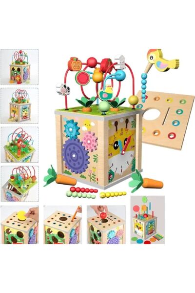 Ada Montessori Ξύλινο Κέντρο Δραστηριοτήτων Μοντεσσόρι 10 σε 1 - Πολυλειτουργ...