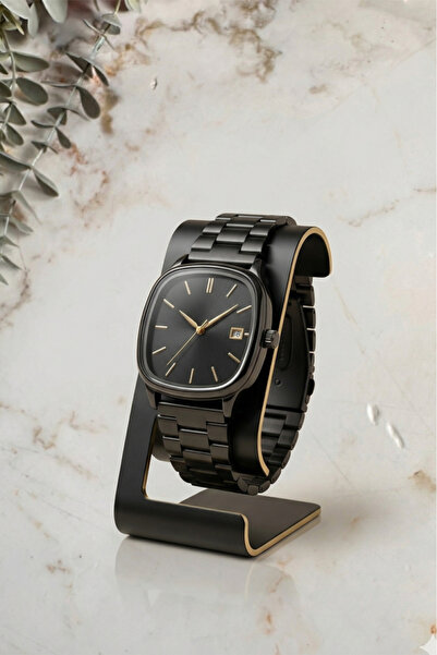 OQQO Serenya Rectangular Case Black Women's Wristwatch