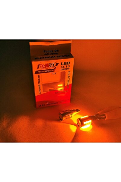 FEMEX Platinum Mercekli Turuncu T15 W16W 3035 Chip 18smd 10W Led Ampul FEEMX