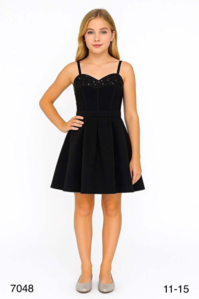 MİSS HELİNA Evening Dress 7048 Black