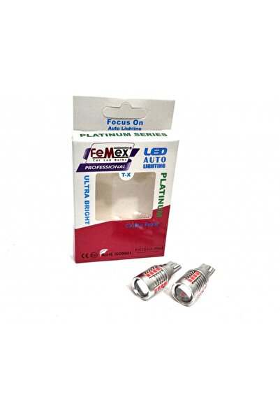 FEMEX Platinum Mercekli Kırmızı T15 W16W 3035 Chip 18smd 10W Led Ampul