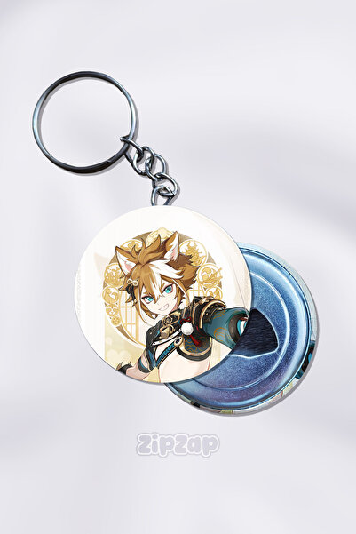 ZipZap Γούρι Μπρελόκ Στολίδι Τσάντας Gorou Genshin Impact (1 ΤΕΜ)