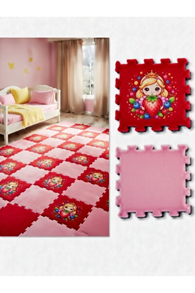 elicara Prensesler1 16mm Isı ve Ses Yalıtımlı Yapboz Halı 31x31 – Yumuşak Ort...