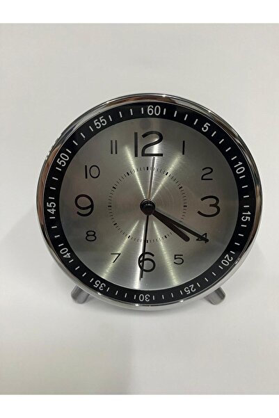 Libra Retro Görünümlü Modern Metal Çalar Saat - Ofis ve Ev Dekoru