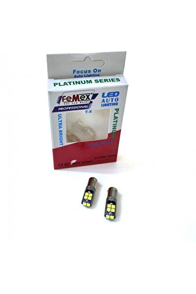 FEMEX Platinum Beyaz H21W BAY9S 10 Smd 3030 Chip Led Ampul