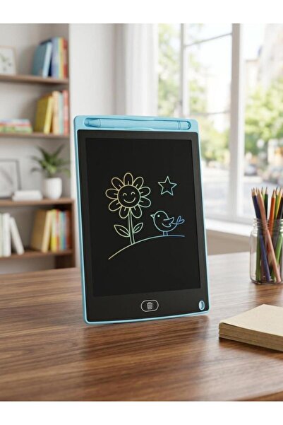 Tıfıl Toys 8.5 inç LCD Kalemli Çizim Kilitlemeli Silmeli Eğitici Oyuncak Çizi...